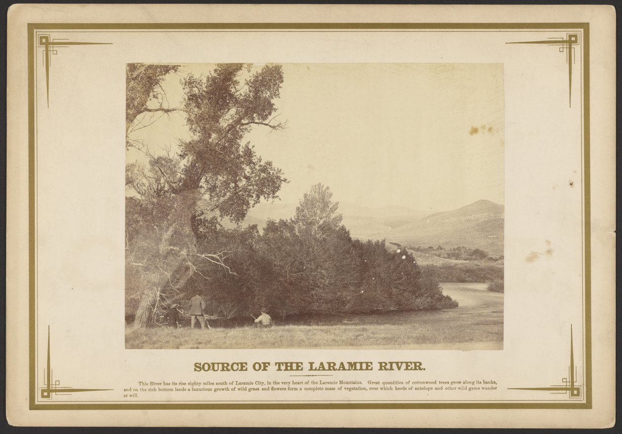 A Laramie folyó forrása. [Wyoming]. alkotó: A.J. Russell