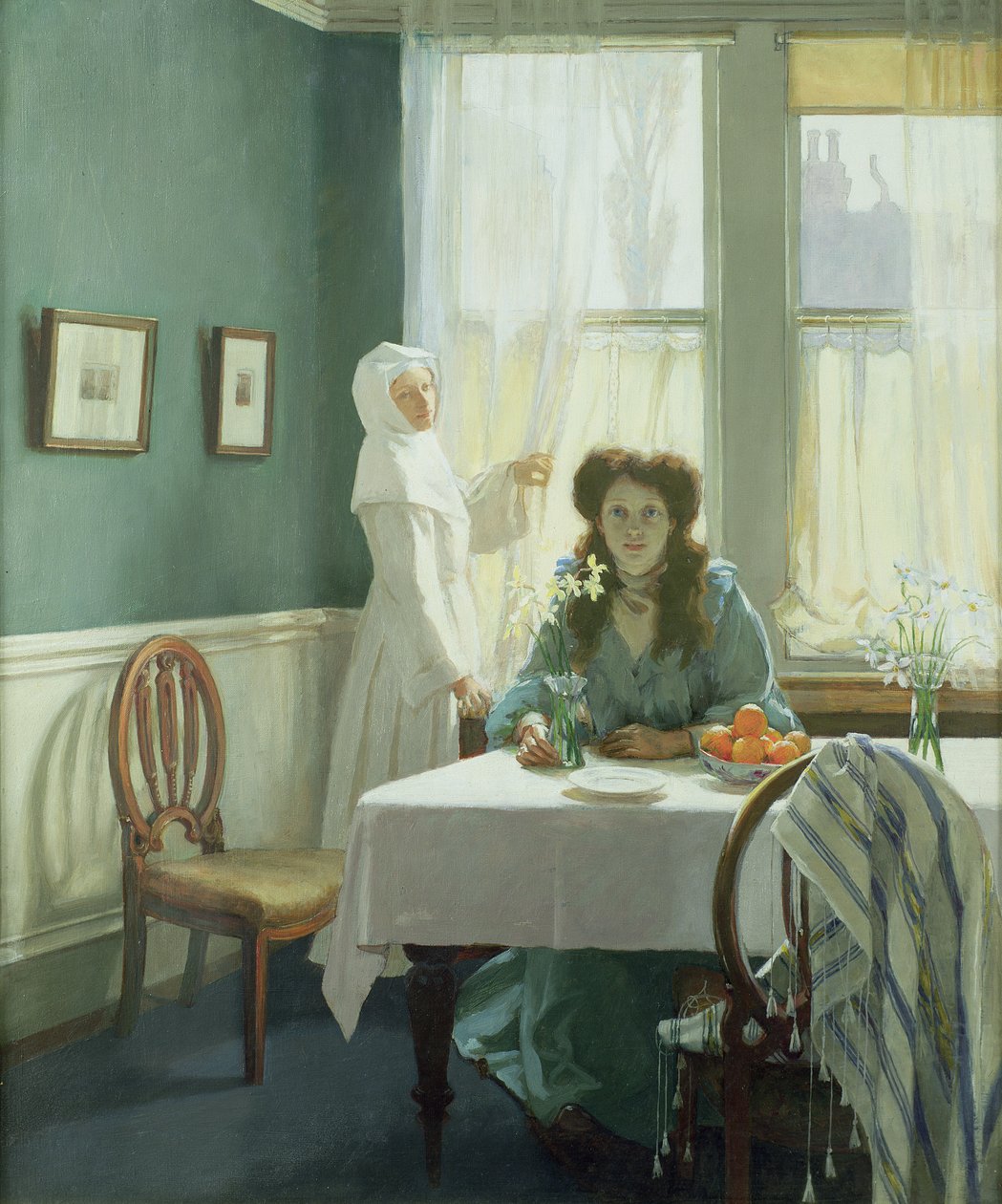 Egy vallásos ház belseje alkotó: A.M. Mitchell