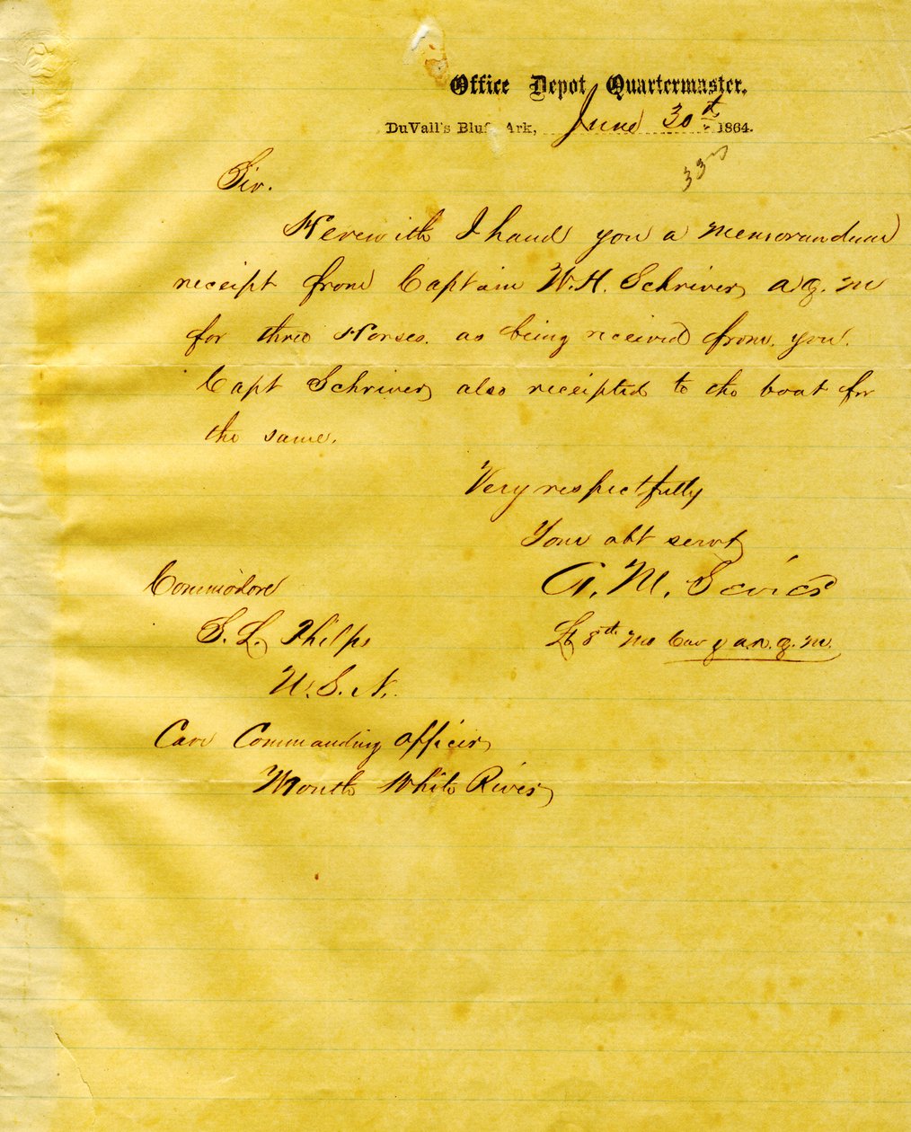 A. M. Sevier levele, Duvall