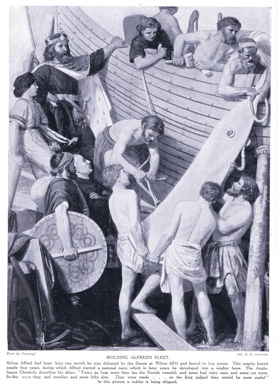 Alfreds flotta építése, 1920-as évek alkotó: A.R. Mileham