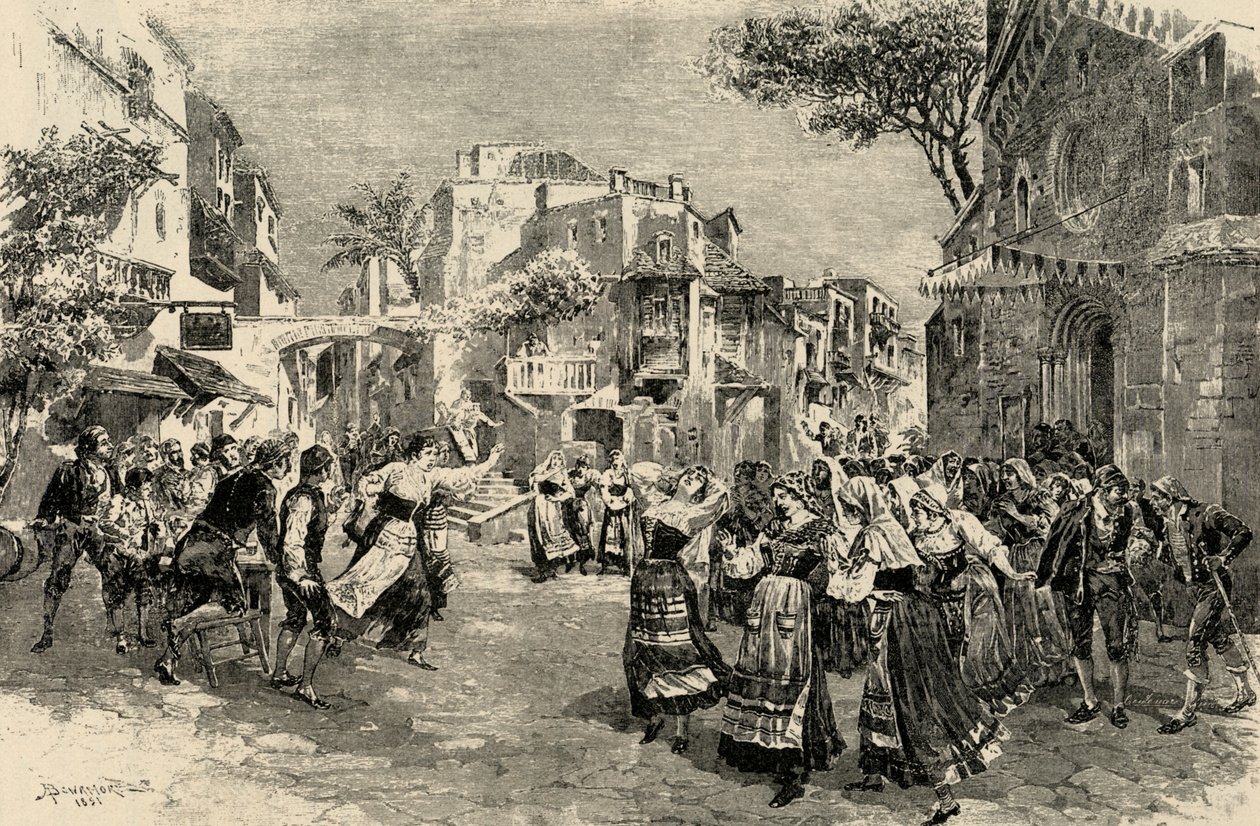 Mascagni operája, Cavalleria Rusticana – záró felvonás alkotó: A. (after) Bonamore