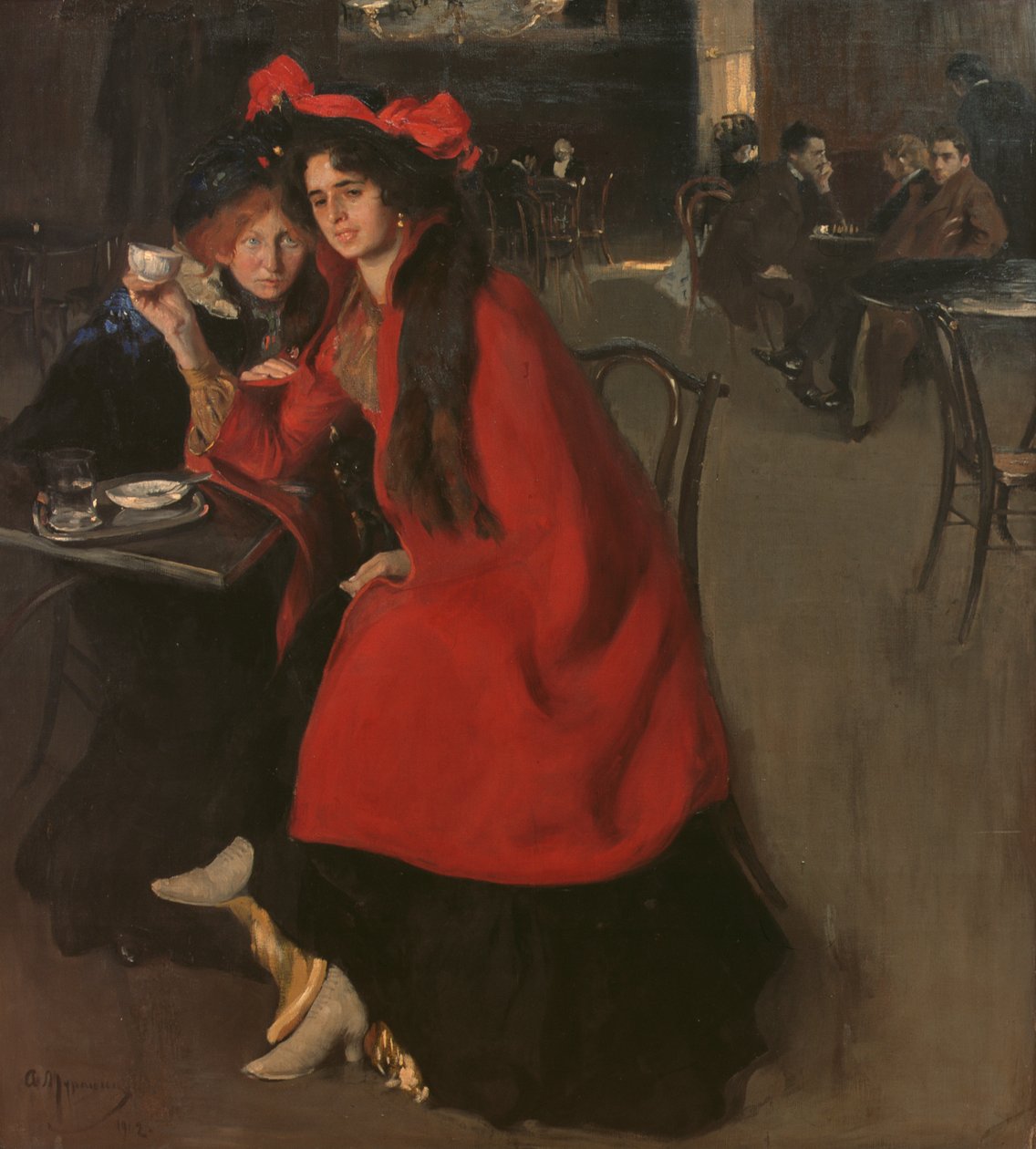 Egy kávézóban, 1902 alkotó: A. A. Murashko
