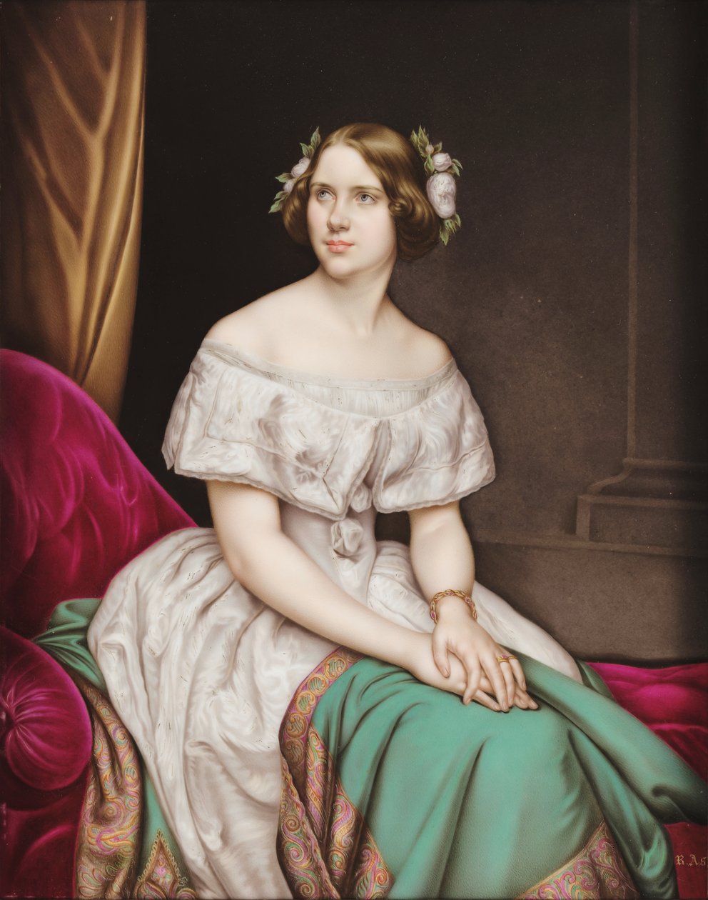 Francisca de Bragança, Joinville hercegnője portréja alkotó: A. Asel