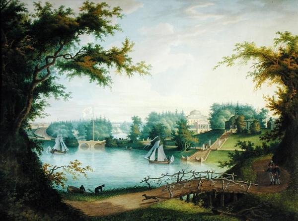 A Nagy Kőhíd és a Marienthali lépcső, 1803 alkotó: A. Bugreyev