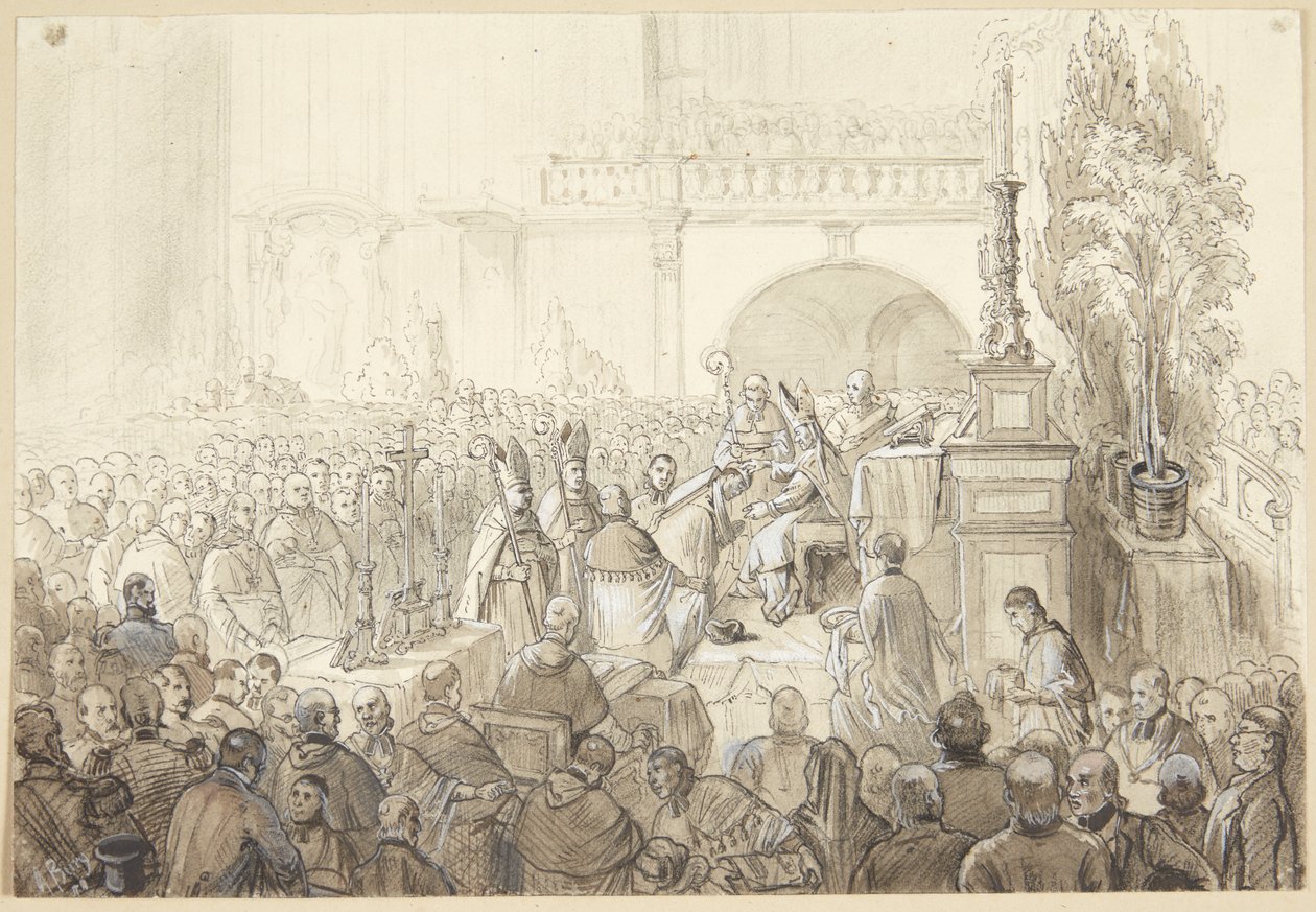 Egyházi szertartás alkotó: A. Burg