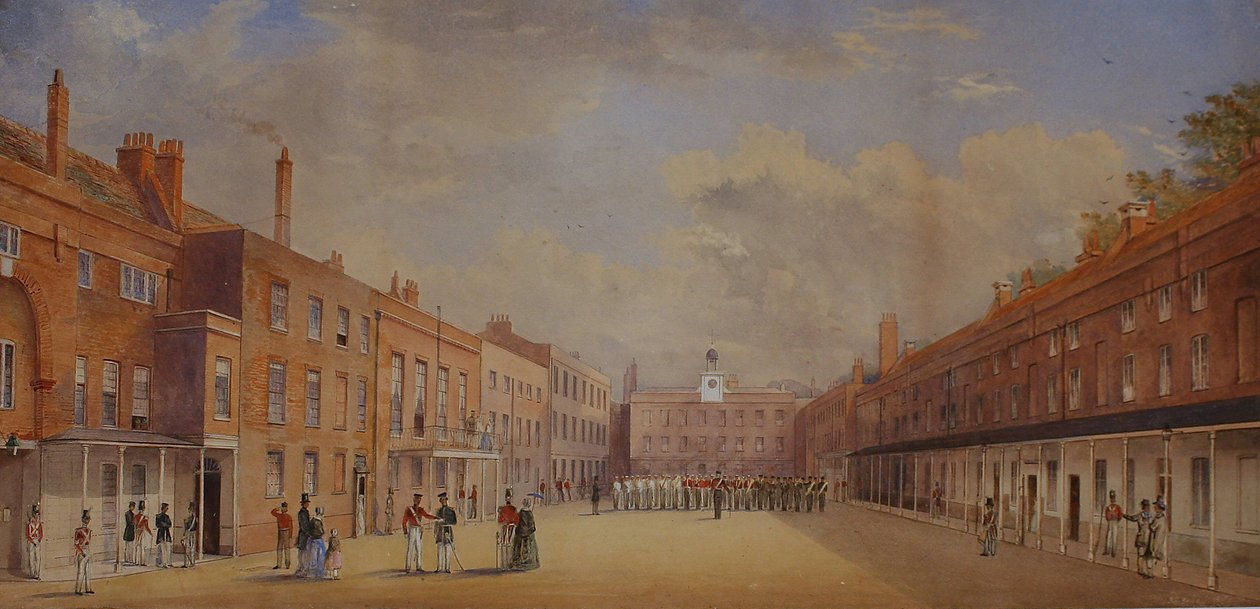Old Clarence laktanya, Portsmouth, Hampshire, 1847 alkotó: A. C. Snape
