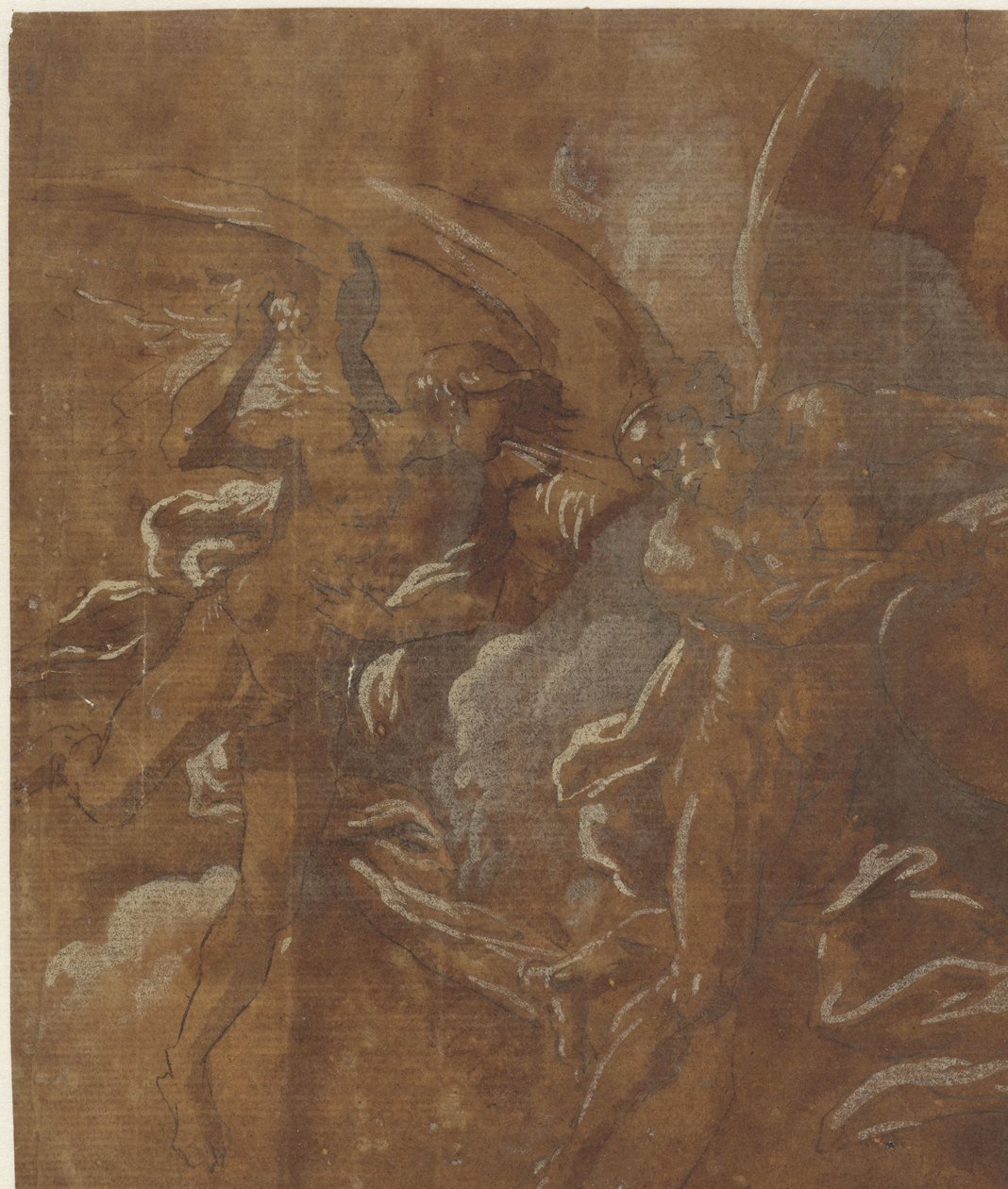 Két szárnyas ember alkotó: A. Carracci (attributed to)