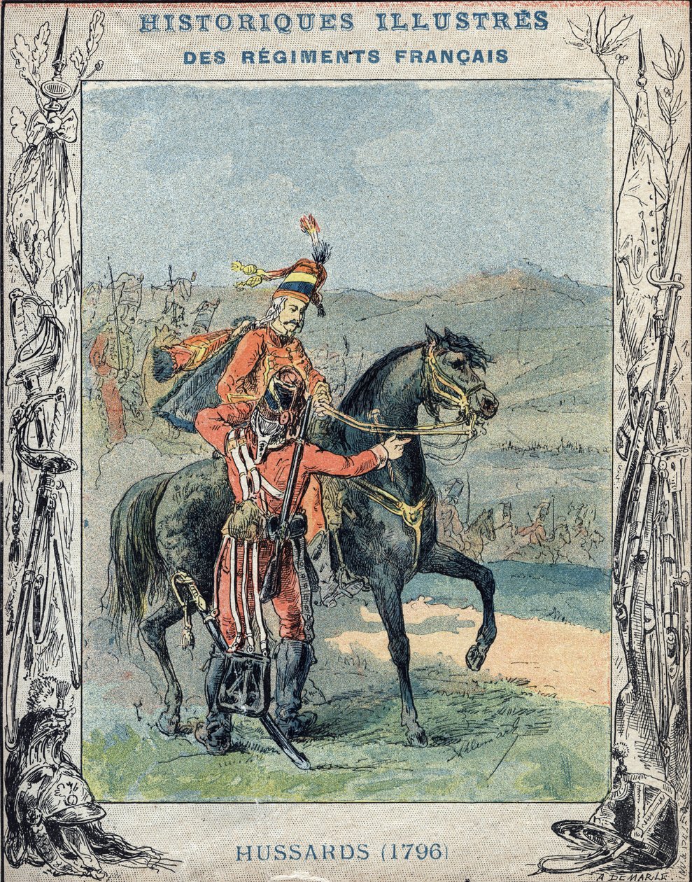 angol huszárok alkotó: A. Demarle