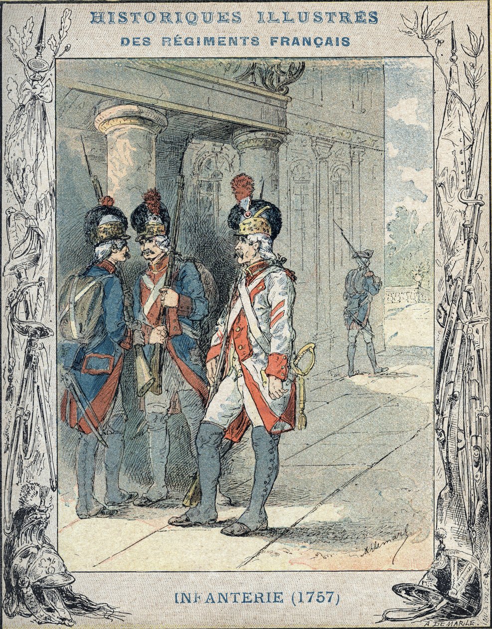 francia gyalogság alkotó: A. Demarle