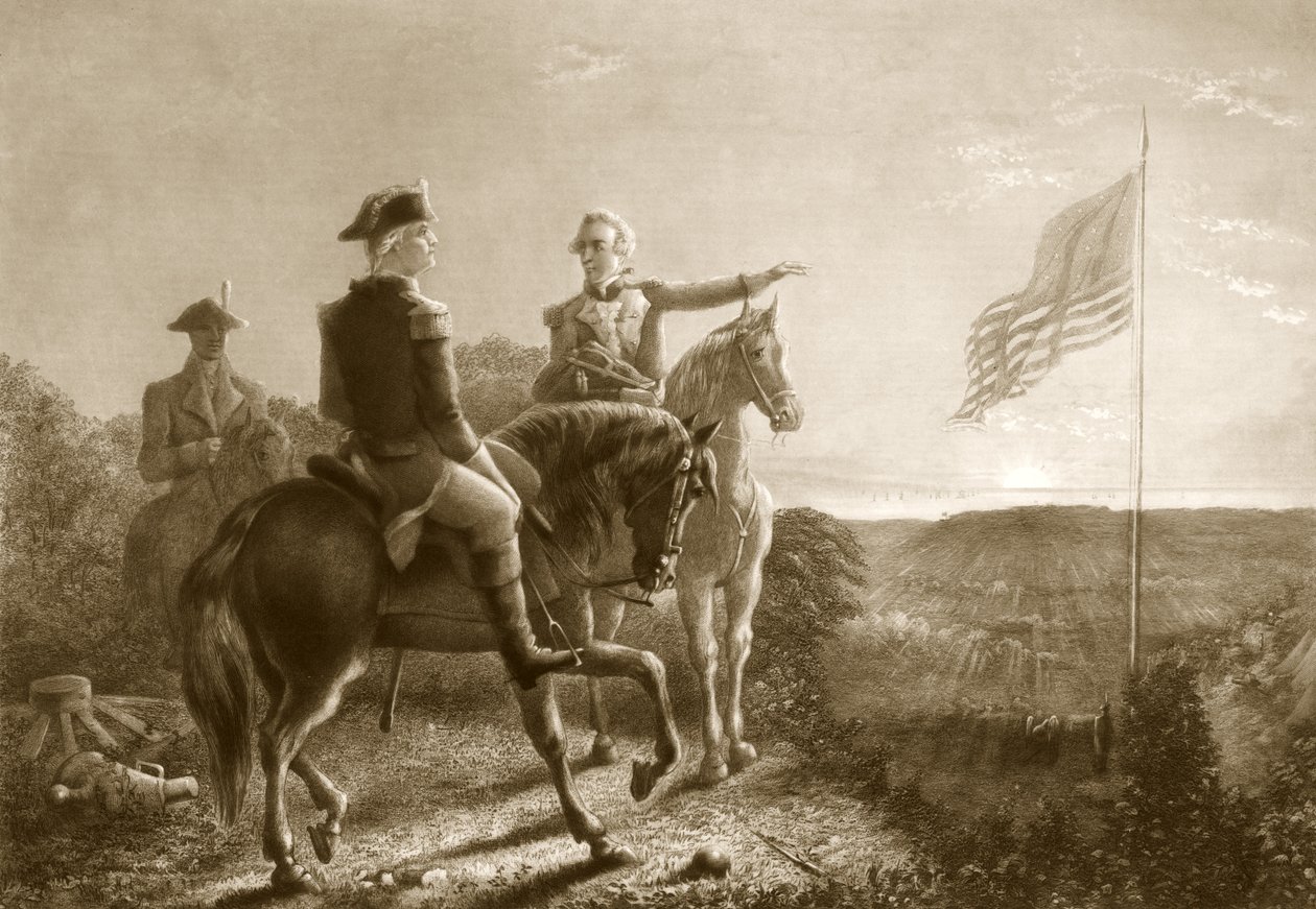 A béke hajnala, Yorktown megadásának reggele, kocsma. 1881 alkotó: A. Gilchrist Campbell