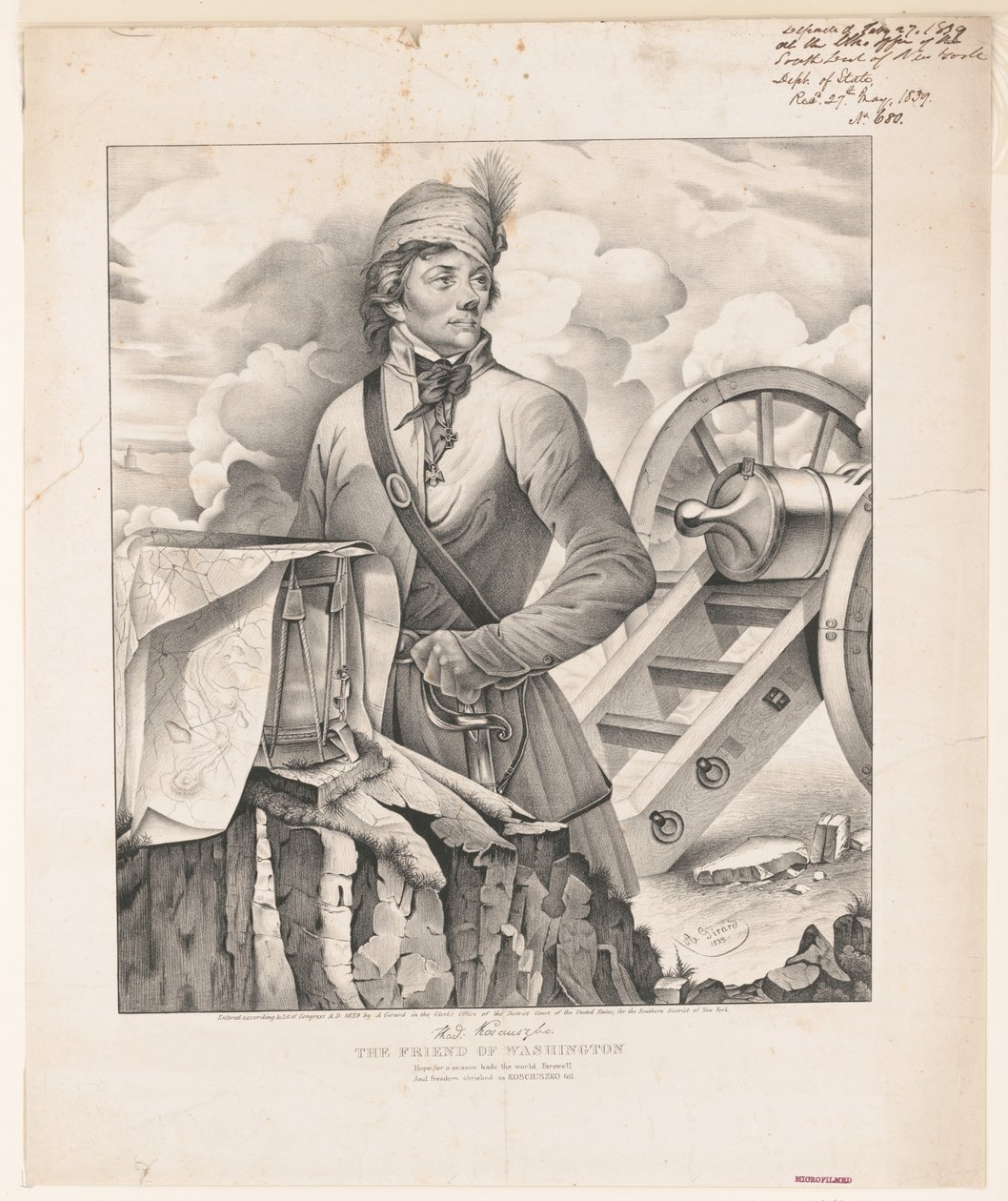 Thaddeus Kosciuszko, Washington barátja alkotó: A. Girard