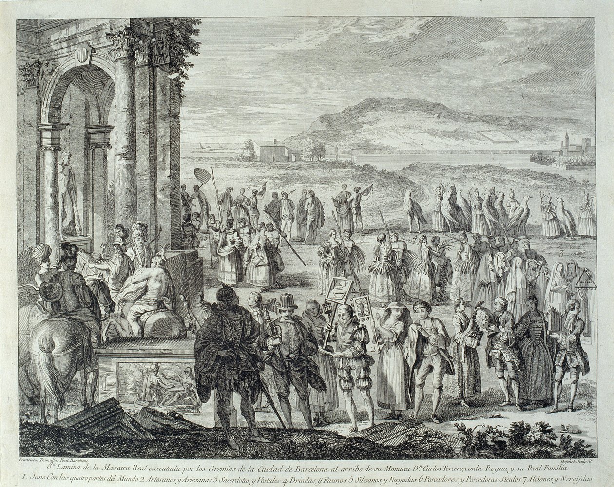 Janus körmenet, 1764 alkotó: A. J. De Fehrt