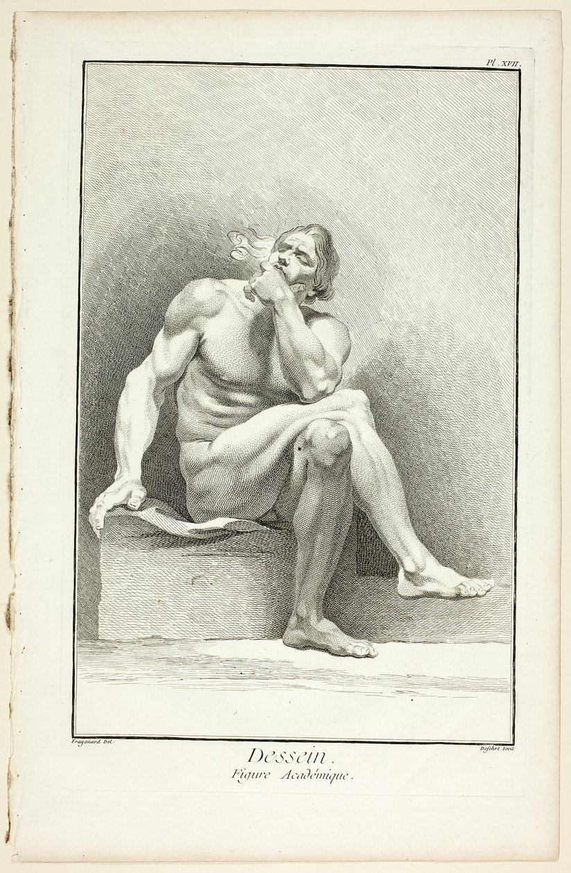 Tervezés: Akadémiai figura, az Encyclopédie-ből alkotó: A. J. Defehrt