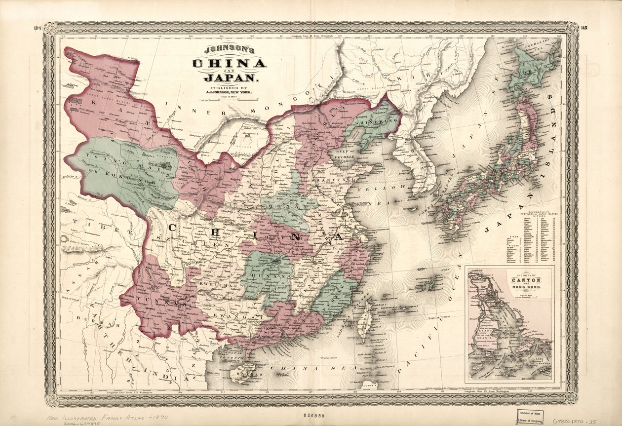 Johnson Kínája és Japánja. alkotó: A. J. Johnson