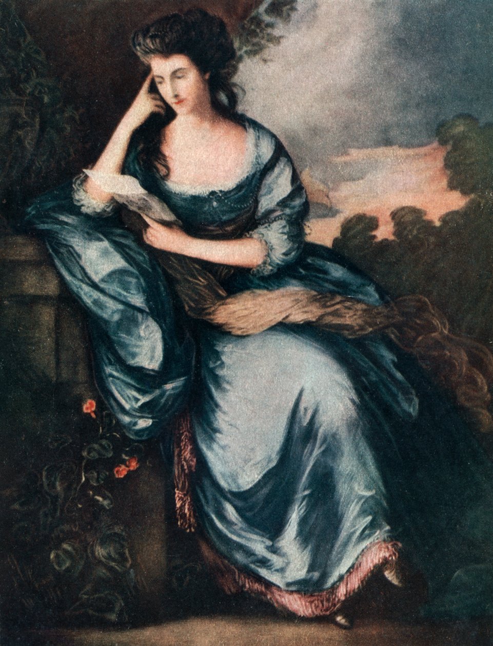 „Lady Douglas a kertben”, 18. század, 1912. alkotó: A James