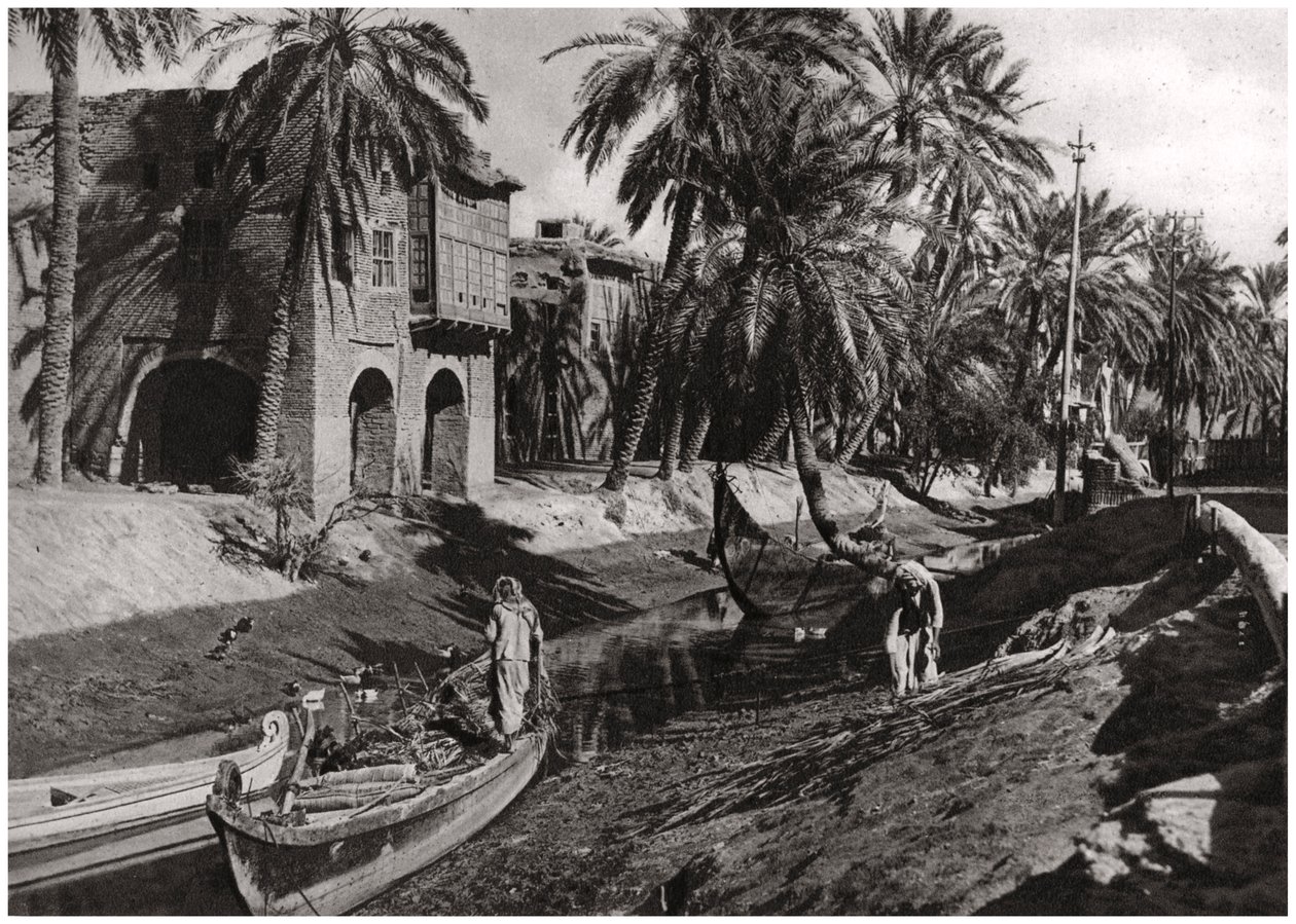 Serai Creek, Basra, Irak, 1925 alkotó: A. Kerim