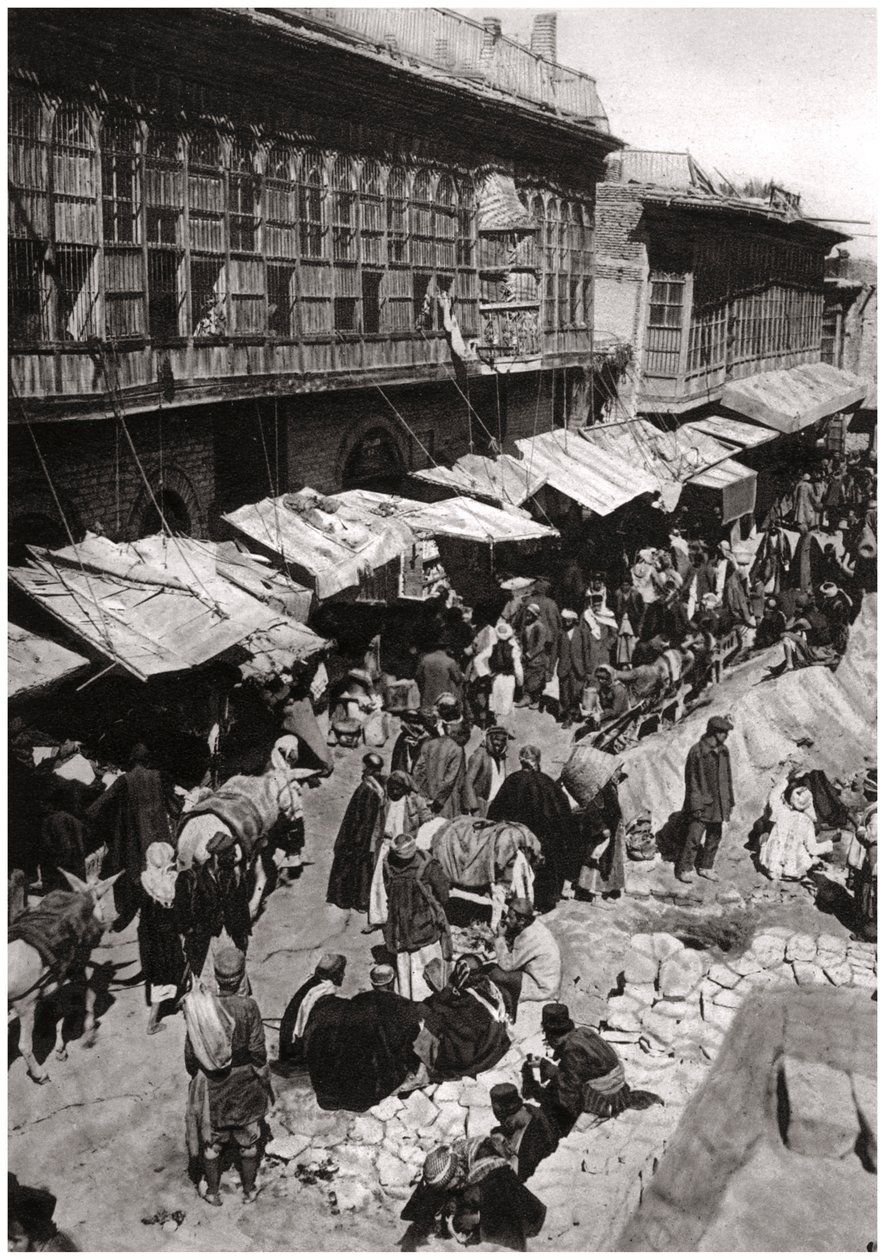 A Sheikh Gazal piac Asharban, Basra, Irak, 1925. alkotó: A. Kerim