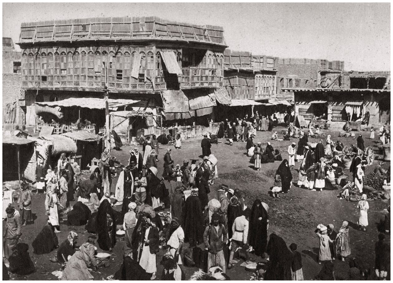 A Market al Dijaj piac, Basra, Irak, 1925. alkotó: A. Kerim