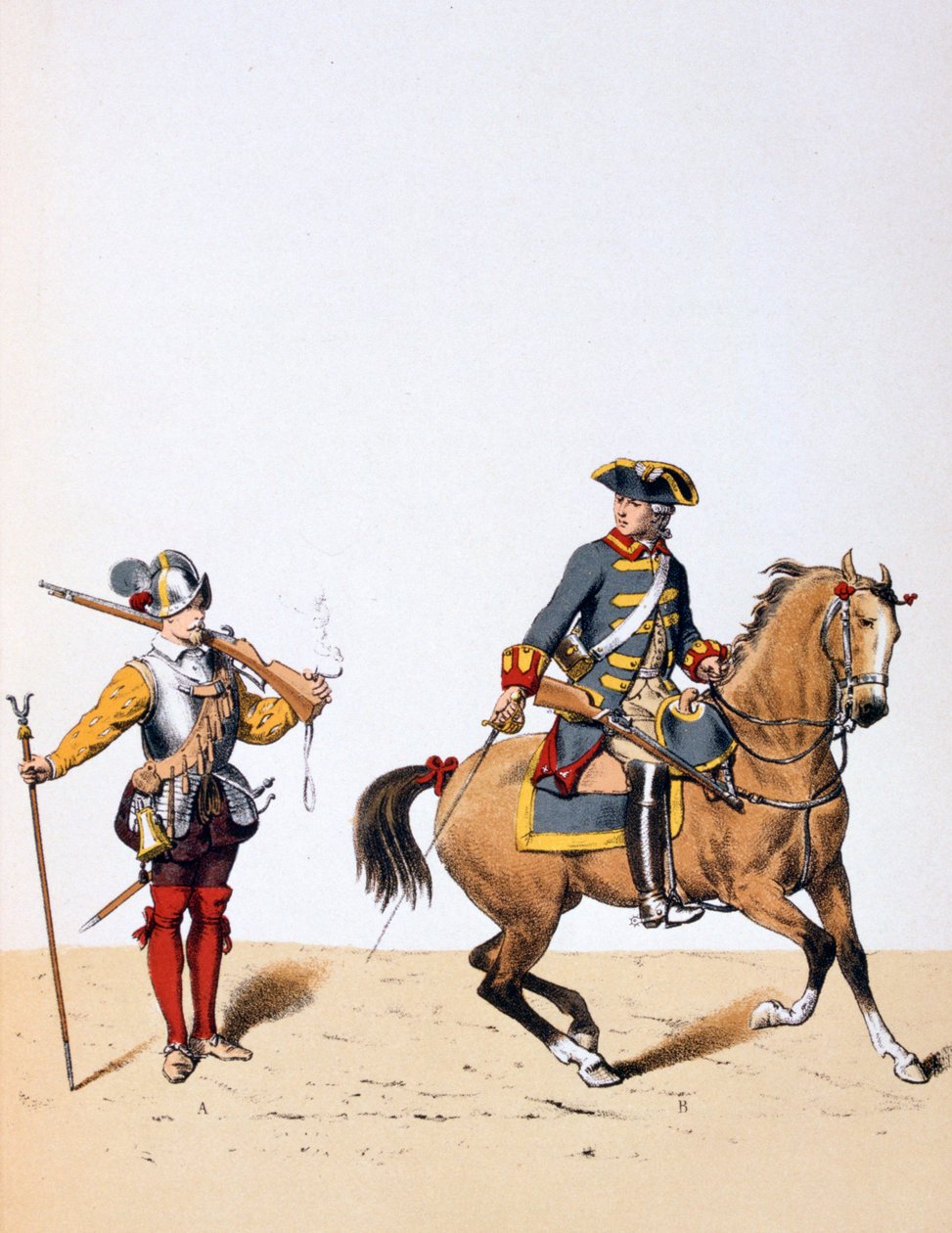 Francia királyi csapatok, 1750 1887 alkotó: A. Lemercier