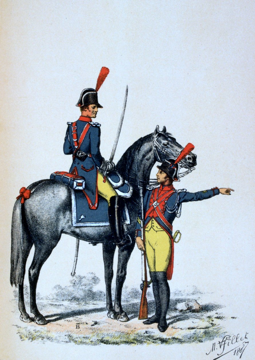 Párizsi császári csendőrség, 1813-1887 alkotó: A. Lemercier