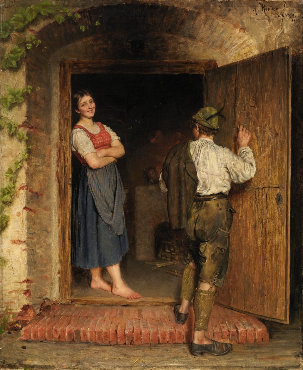 Rajz az ajtón, 1887. alkotó: A. Rinder