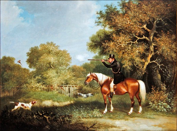 Fácánlövészet (olaj, vászon) alkotó: A. S. Boult