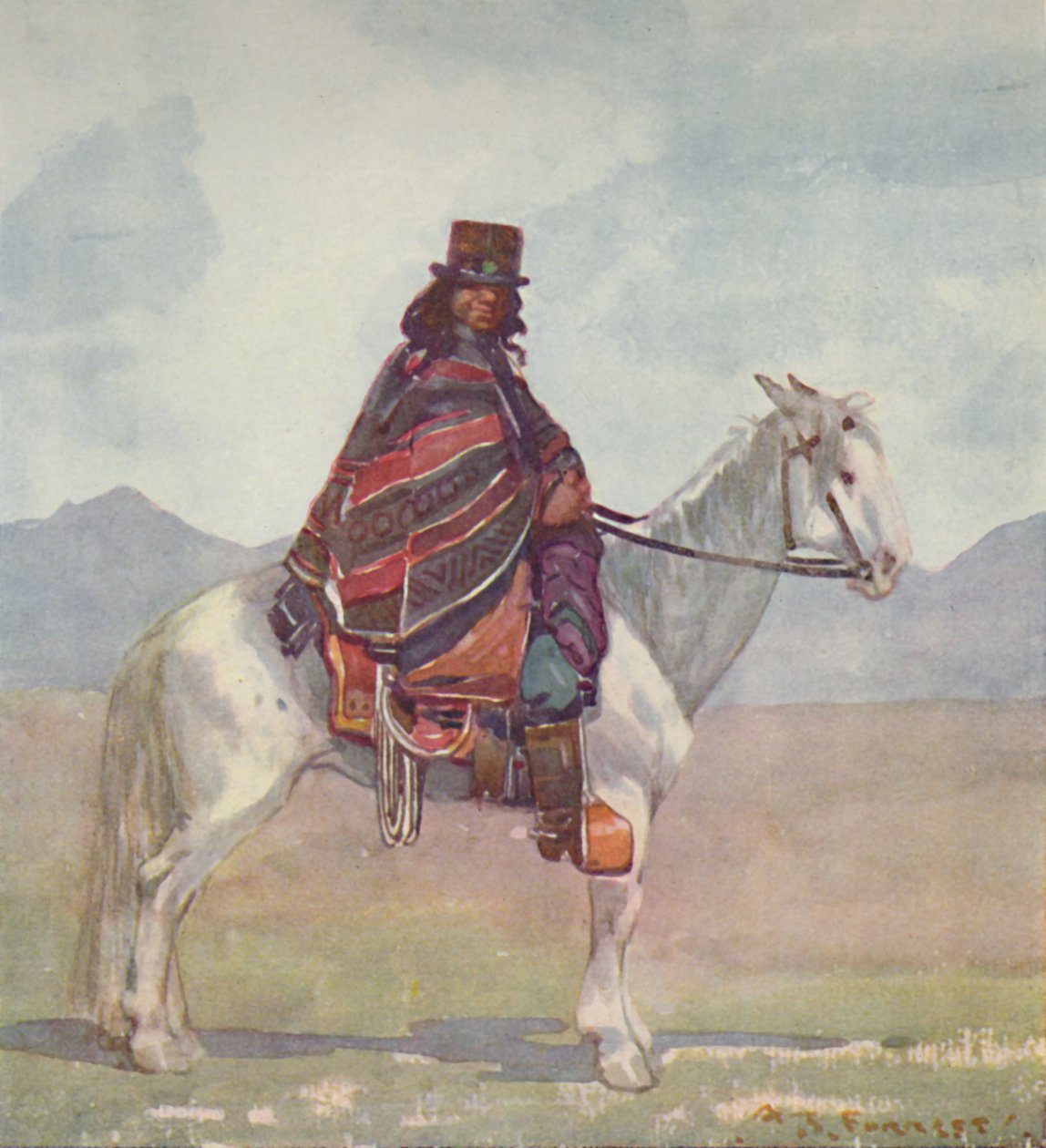 Egy araukániai indián, 1916 alkotó: A. S. Forrest