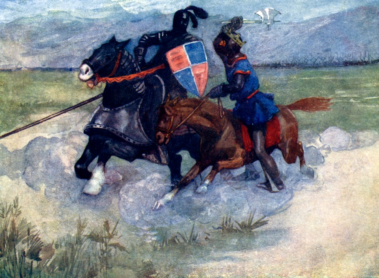 Bruce a magasba emelte harci fejszéjét..., 1314, 1905 alkotó: A. S. Forrest