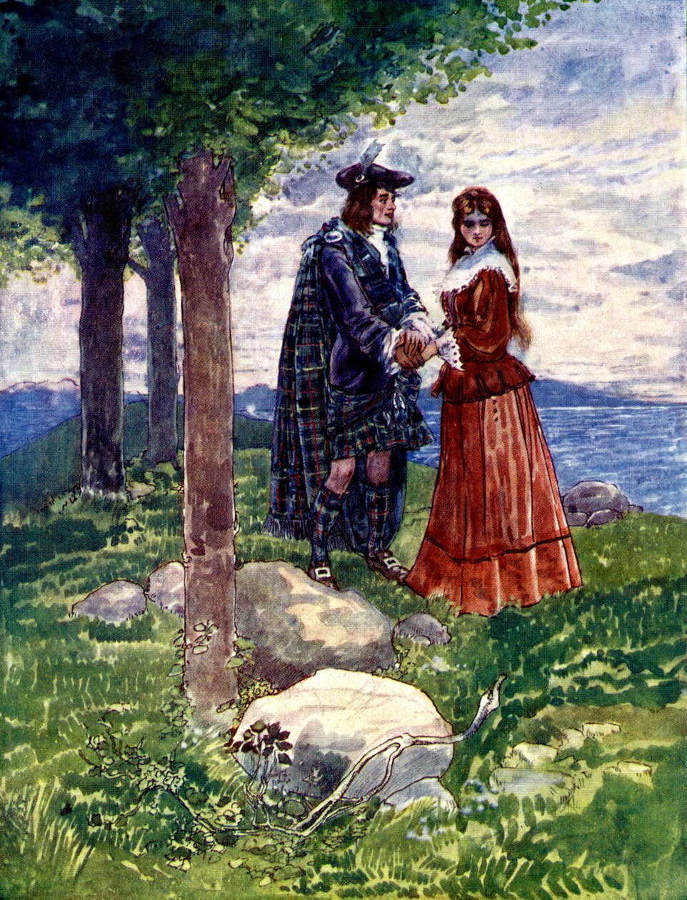 Szomorú búcsút vettek egymástól, 1746, 1905. alkotó: A. S. Forrest