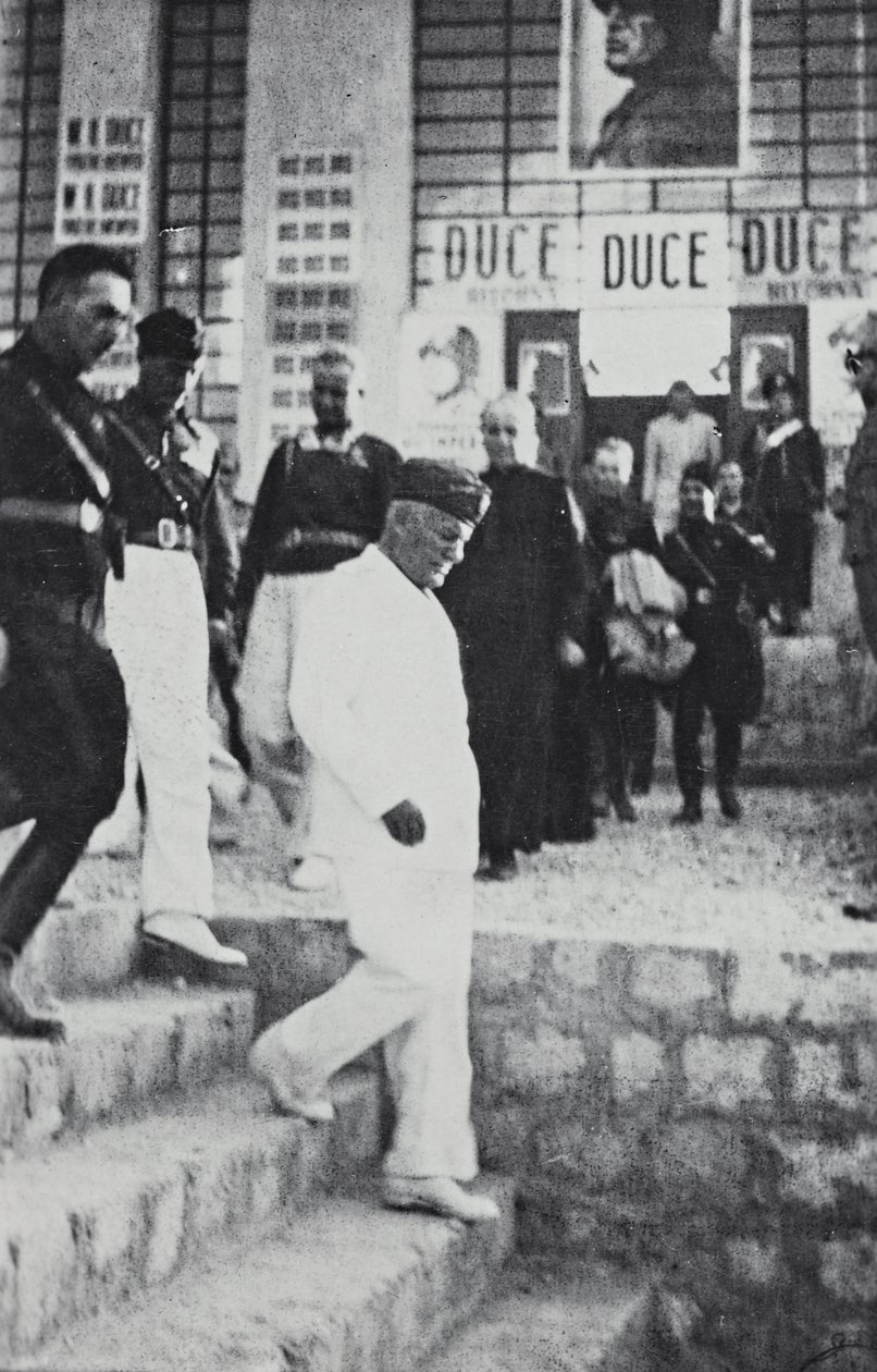 "Duce" album: Benito Mussolini hivatalos szicíliai látogatása során (f/w fotó) alkotó: A. Scarlata