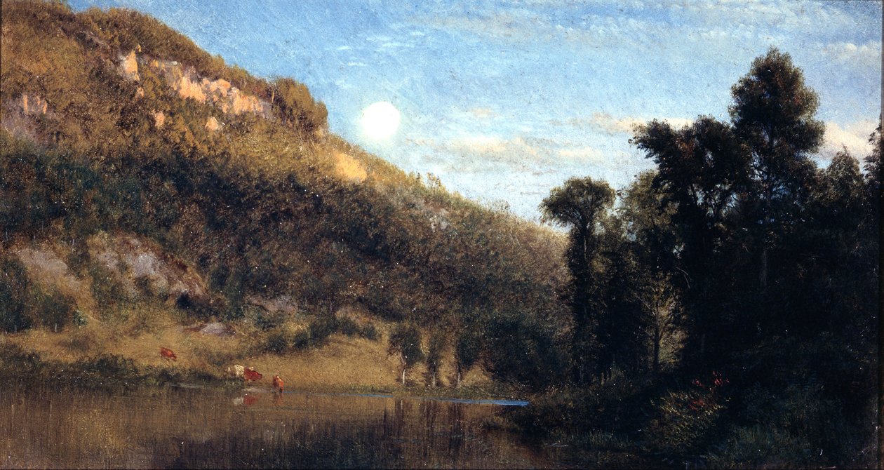 Berkshire Foothills, Telihold Meadowbrook felett alkotó: Aaron Draper Shattuck