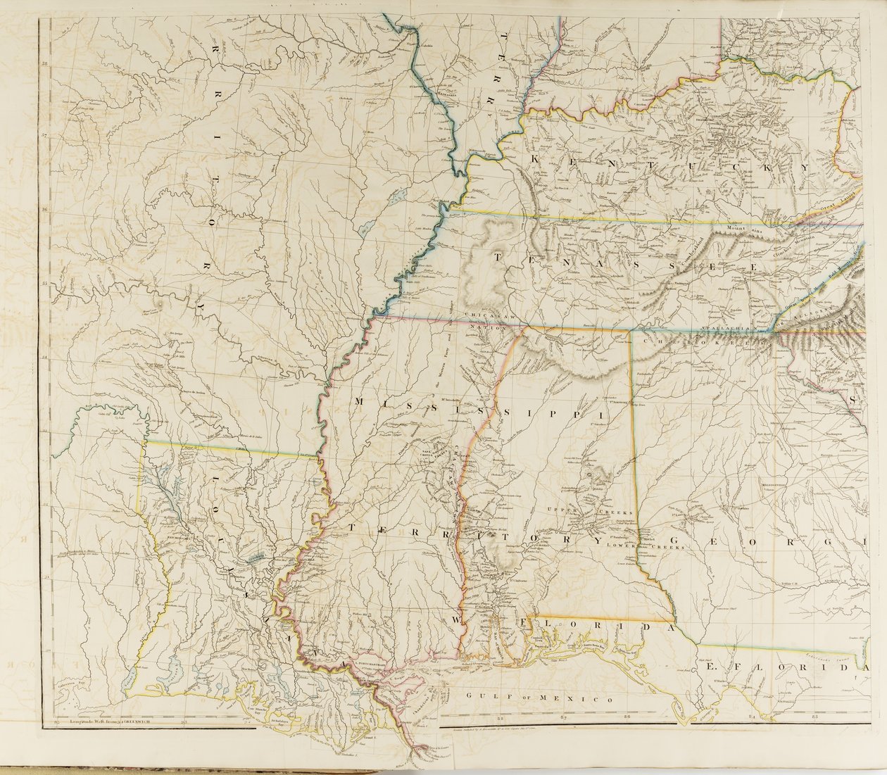 A Map of the United States of North America alkotó: Aaron Arrowsmith