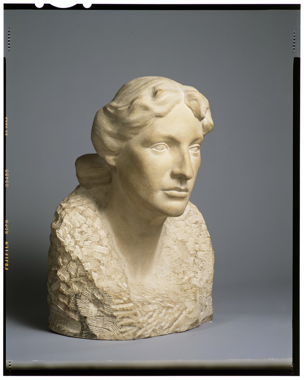 Anna Hyatt Vaughan arcképe mellszobra, 1905 körül alkotó: Abastenia St. Leger Eberle