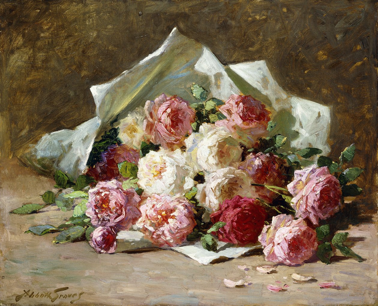 Egy csokor rózsa alkotó: Abbott Fuller Graves