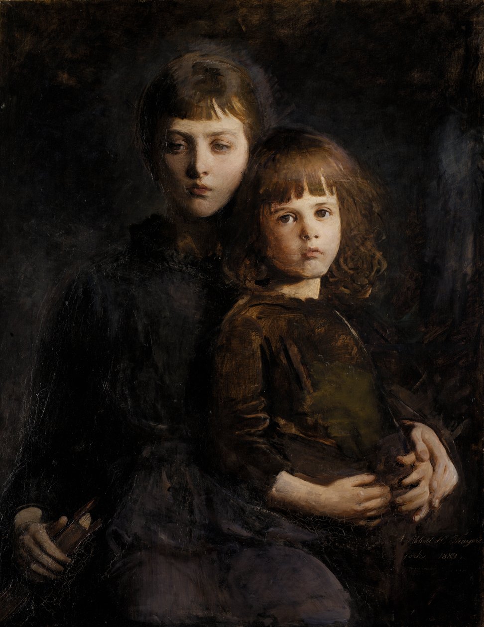 Mary és Gerald Thayer testvér, 1889. alkotó: Abbott Handerson Thayer