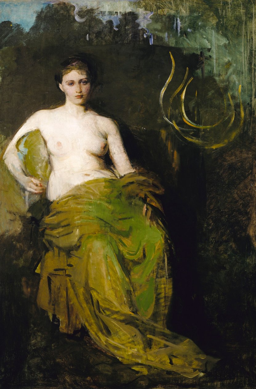Félig drapírozott figura alkotó: Abbott Handerson Thayer
