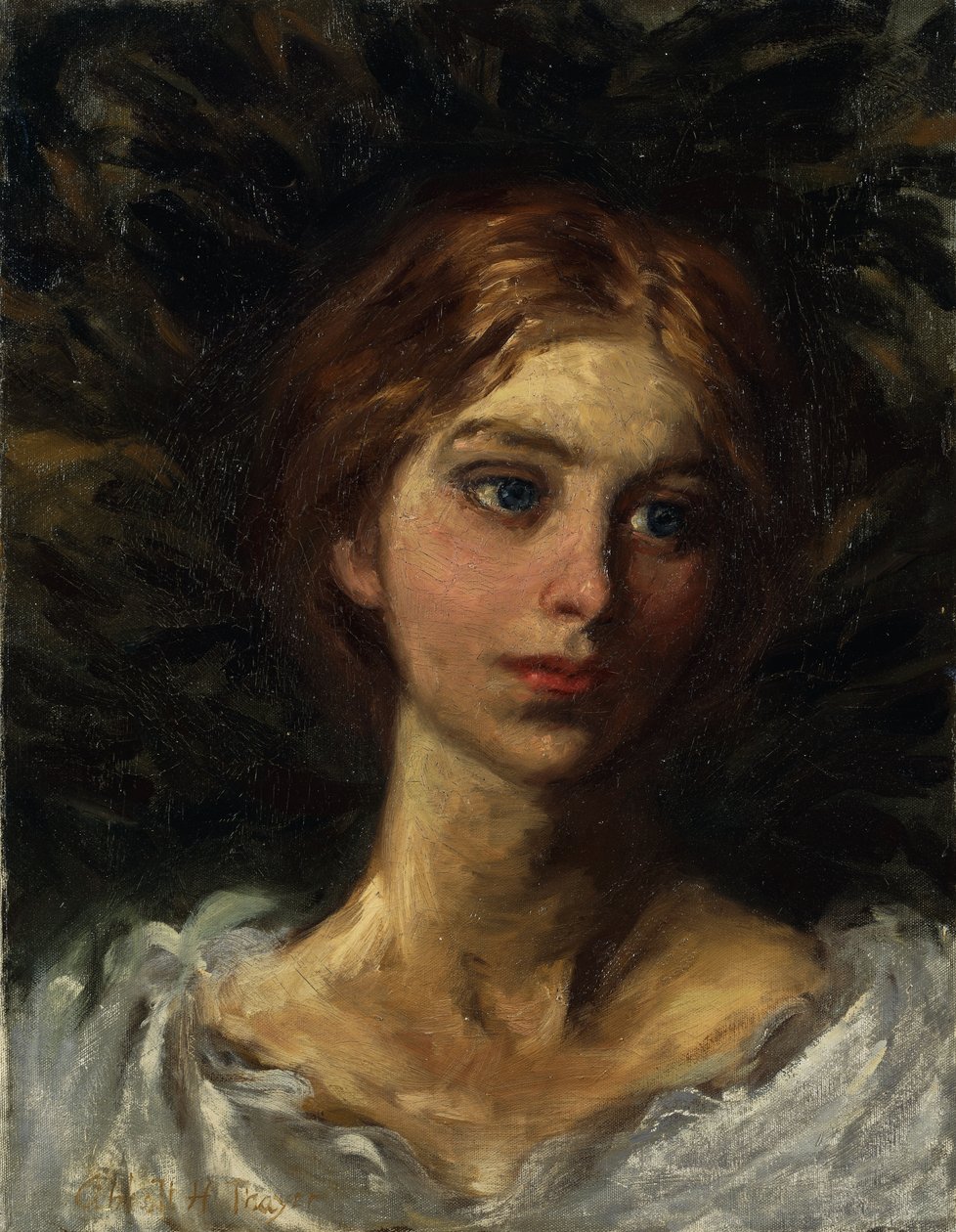 Egy lány portréja, alkotó: Abbott Handerson Thayer