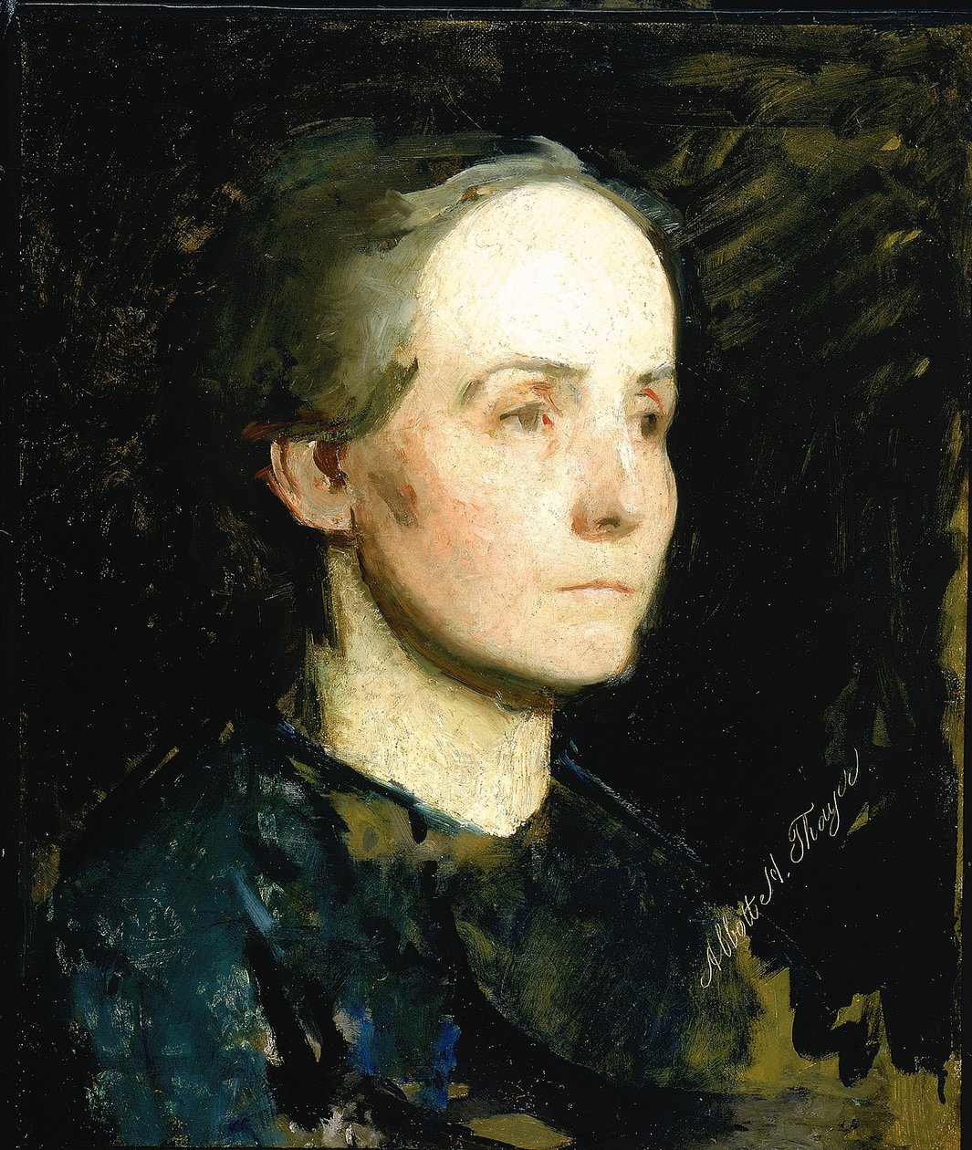 Egy nő portréja (Miss Gertrude Bloede) alkotó: Abbott Handerson Thayer