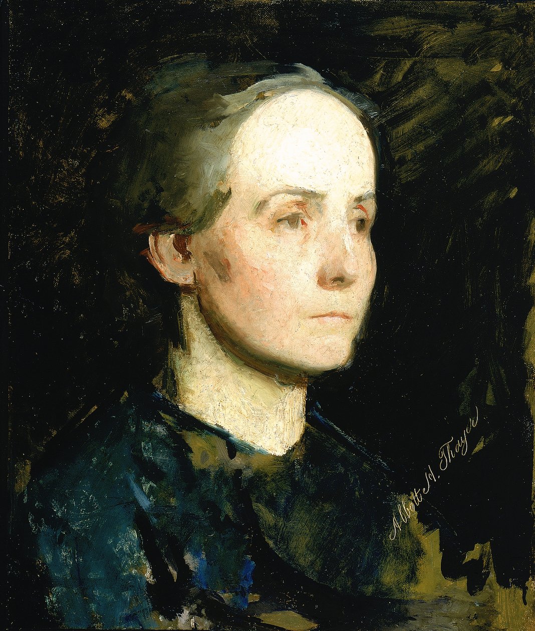 Női portré Gertrude Bloede kisasszony, kb. 1881. alkotó: Abbott Handerson Thayer