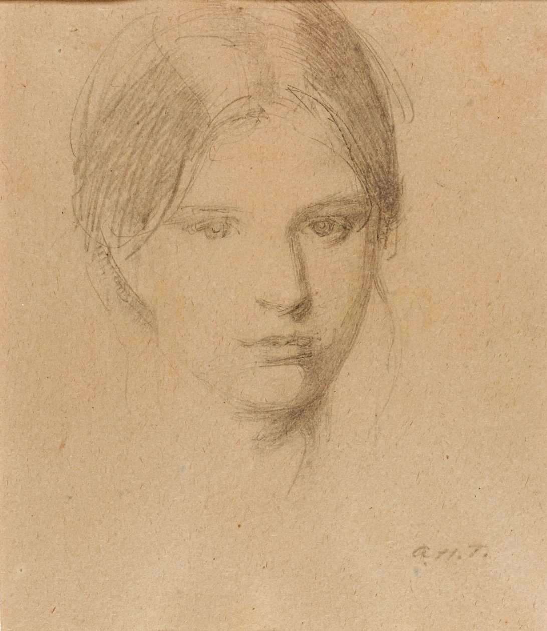 A művész lánya, Mary portréja alkotó: Abbott Handerson Thayer