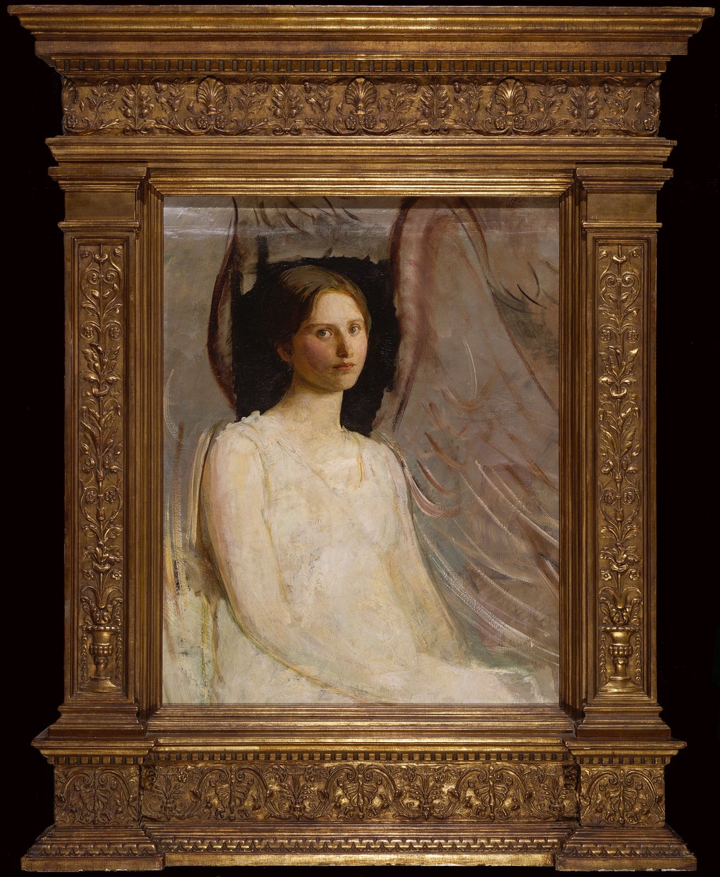 Tanulmány az ülő angyalhoz alkotó: Abbott Handerson Thayer