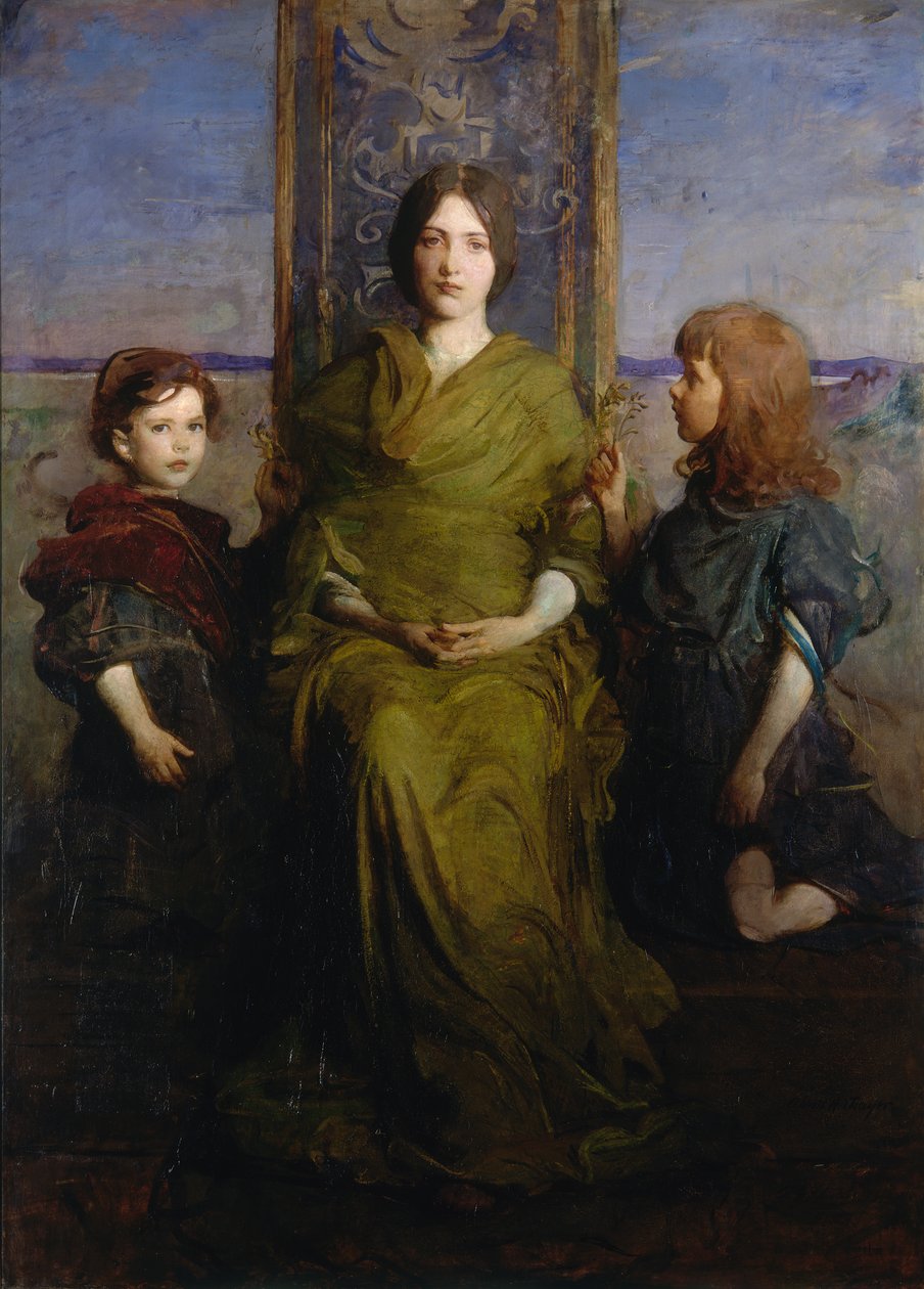 Szűz trónolt, 1891. alkotó: Abbott Handerson Thayer