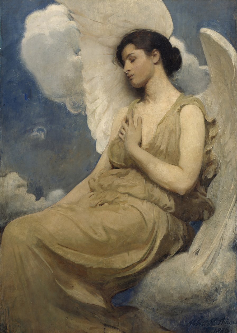 Szárnyas alak, 1889 alkotó: Abbott Handerson Thayer