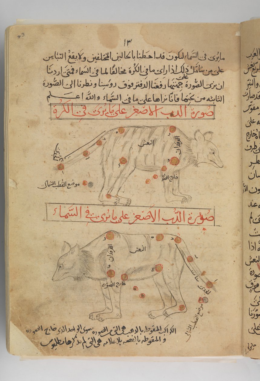 Kitab suwar al-kawakib al-thabita Állandó csillagok képeinek könyve, Irán, 15. század vége. alkotó: Abd al Rahman al Sufi