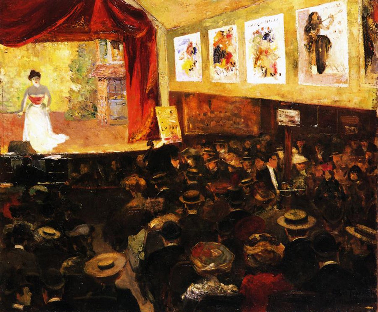 A kávézó-koncert, 1904 körül alkotó: Abel Truchet