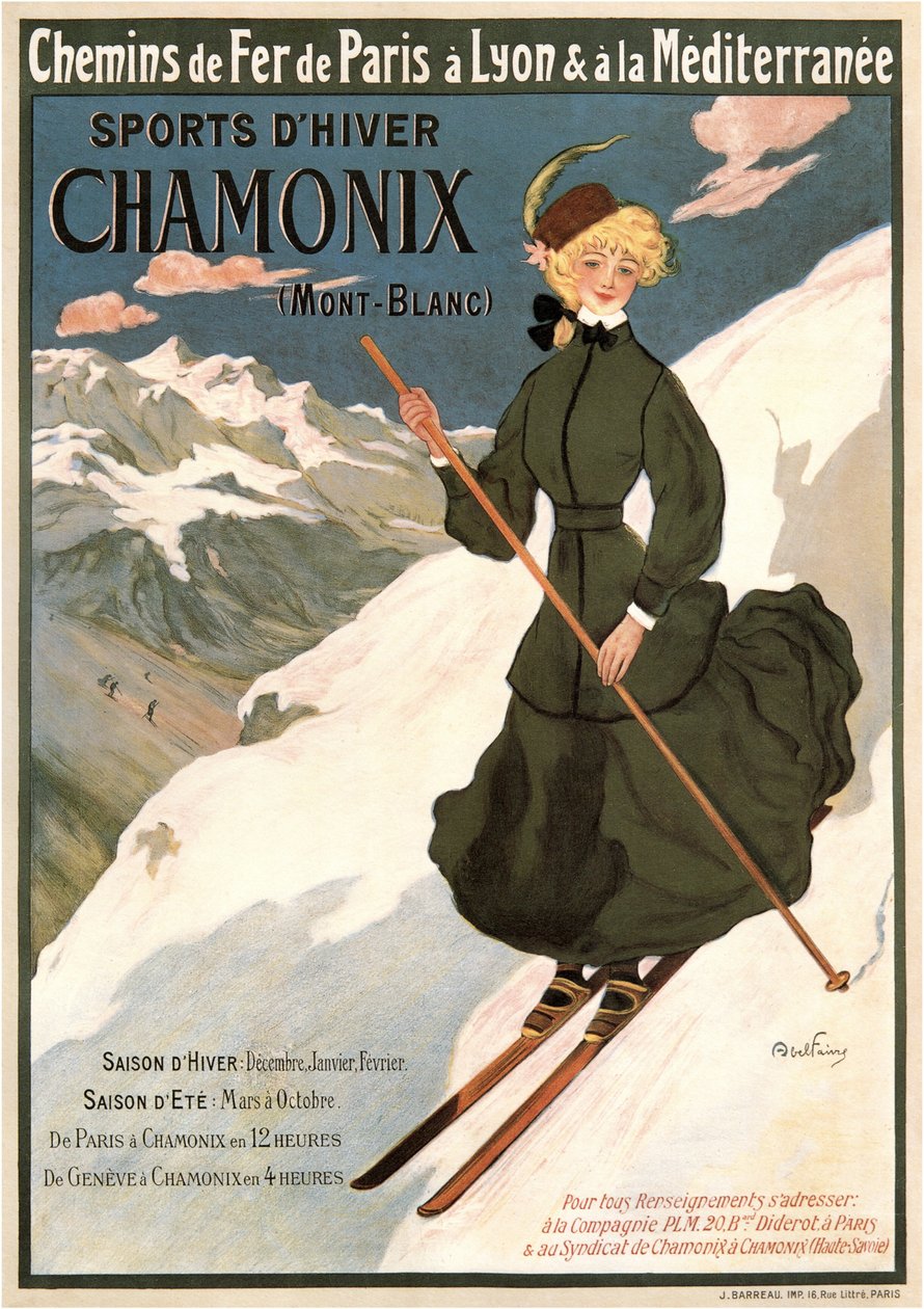 Chamonix Mont Blanc, 1905 alkotó: Abel Faivre