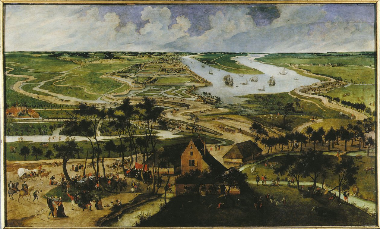Az antwerpeni polderek látképe, 1604. alkotó: Abel Grimmer