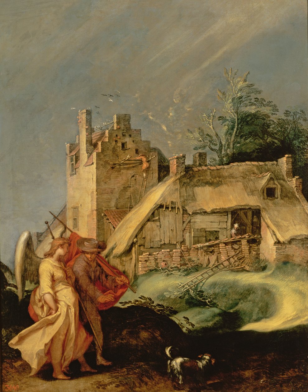 Táj Tóbiással és az angyallal, 1610-15 alkotó: Abraham Bloemaert