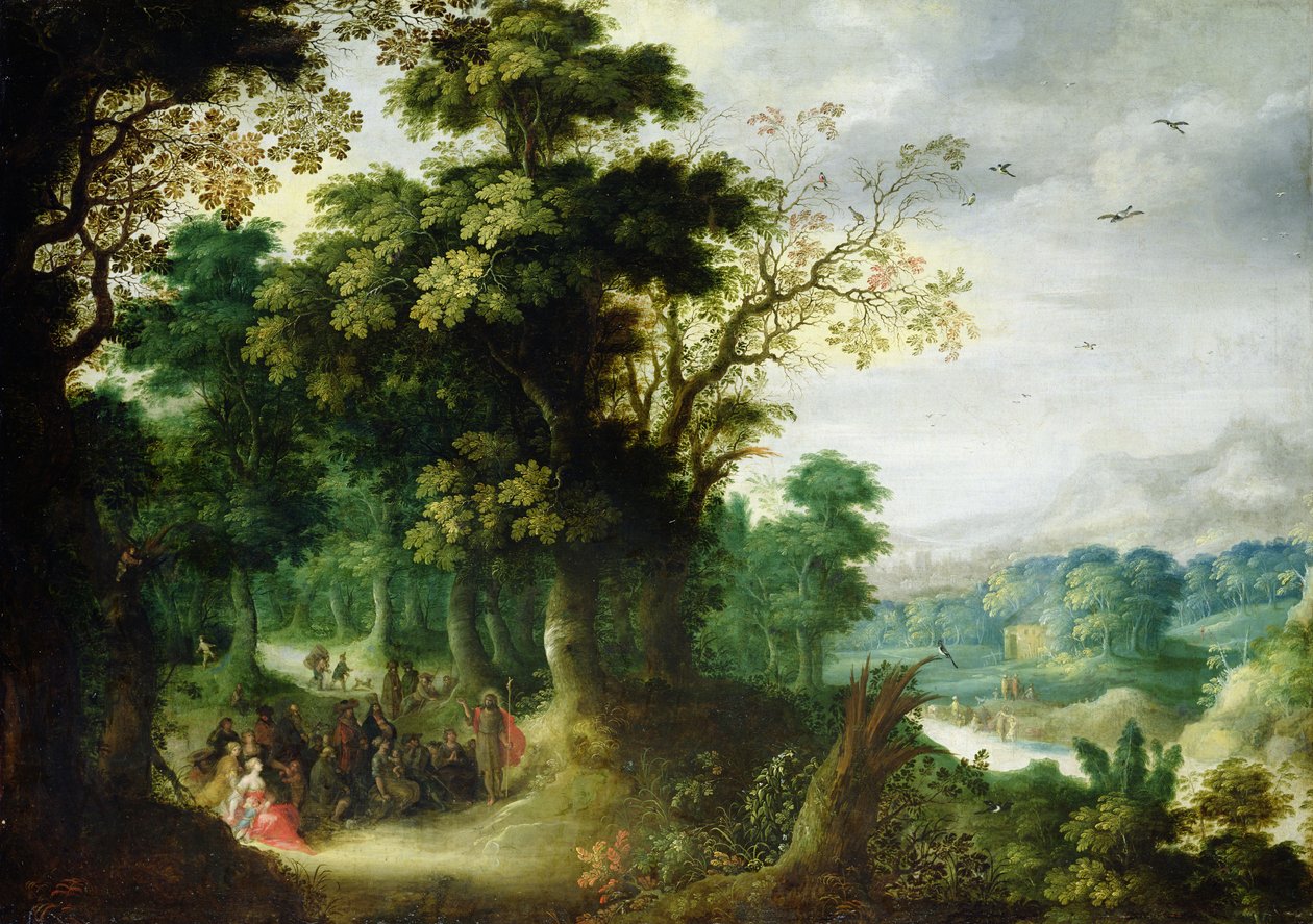Keresztelő Szent János prédikációja alkotó: Abraham Govaerts
