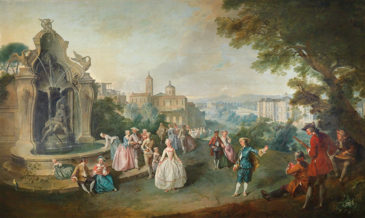 Elegáns társaság alkotó: Abraham Ignace Bolkman